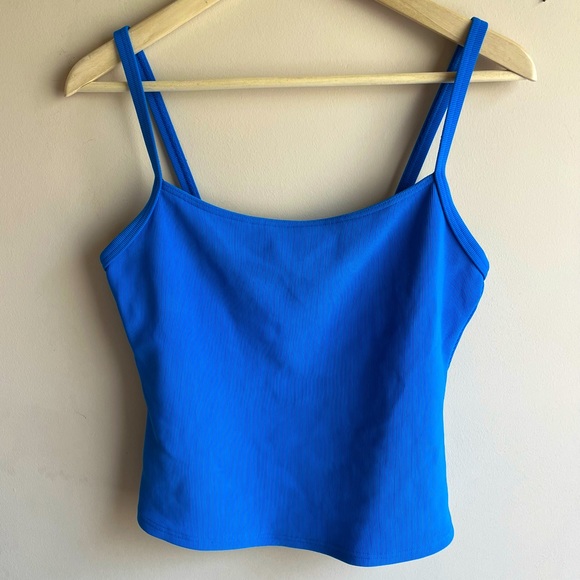 Lands' End Other - Lands End Blue Ribbed Tankini Top - Spaghetti cropped